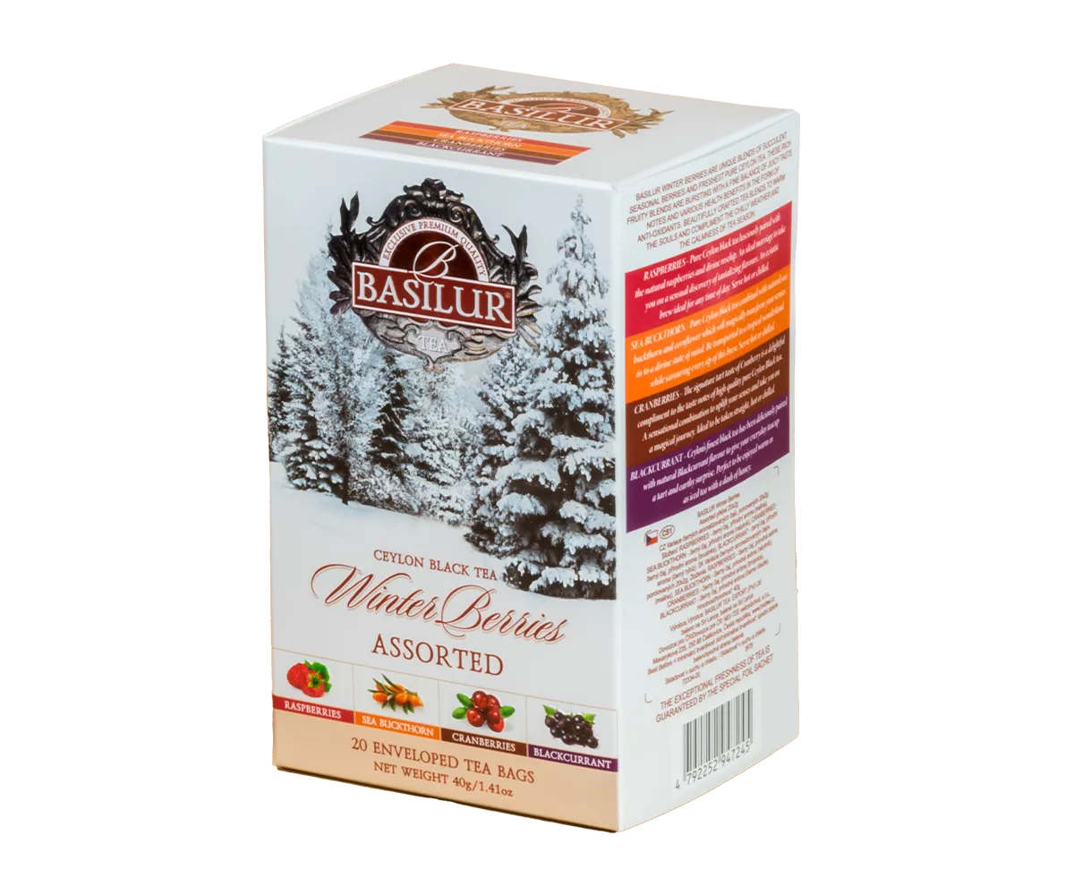 Basilur Winter Berries bærte 20 breve 4 smage sød syrlig