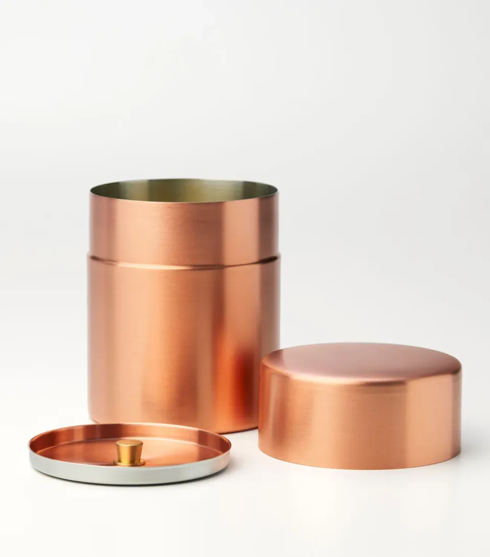 Tyst Te Copper Tea Caddy tedåse kobber stor