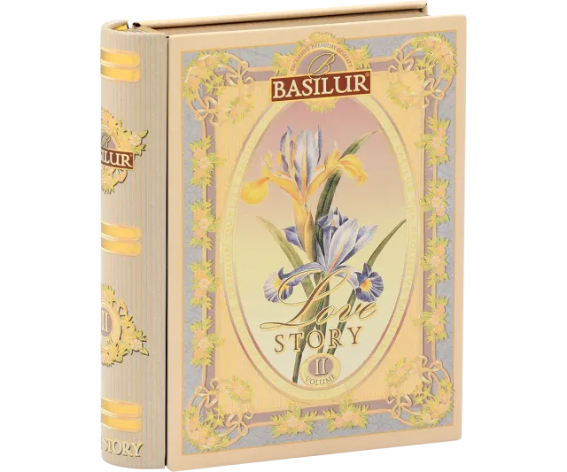 Basilur Love Story II mandel rose te 5 breve minibog