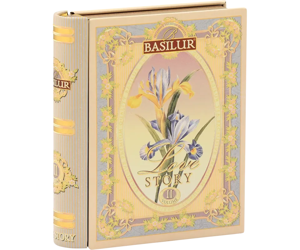 Basilur Love Story II mandel rose te 5 breve minibog