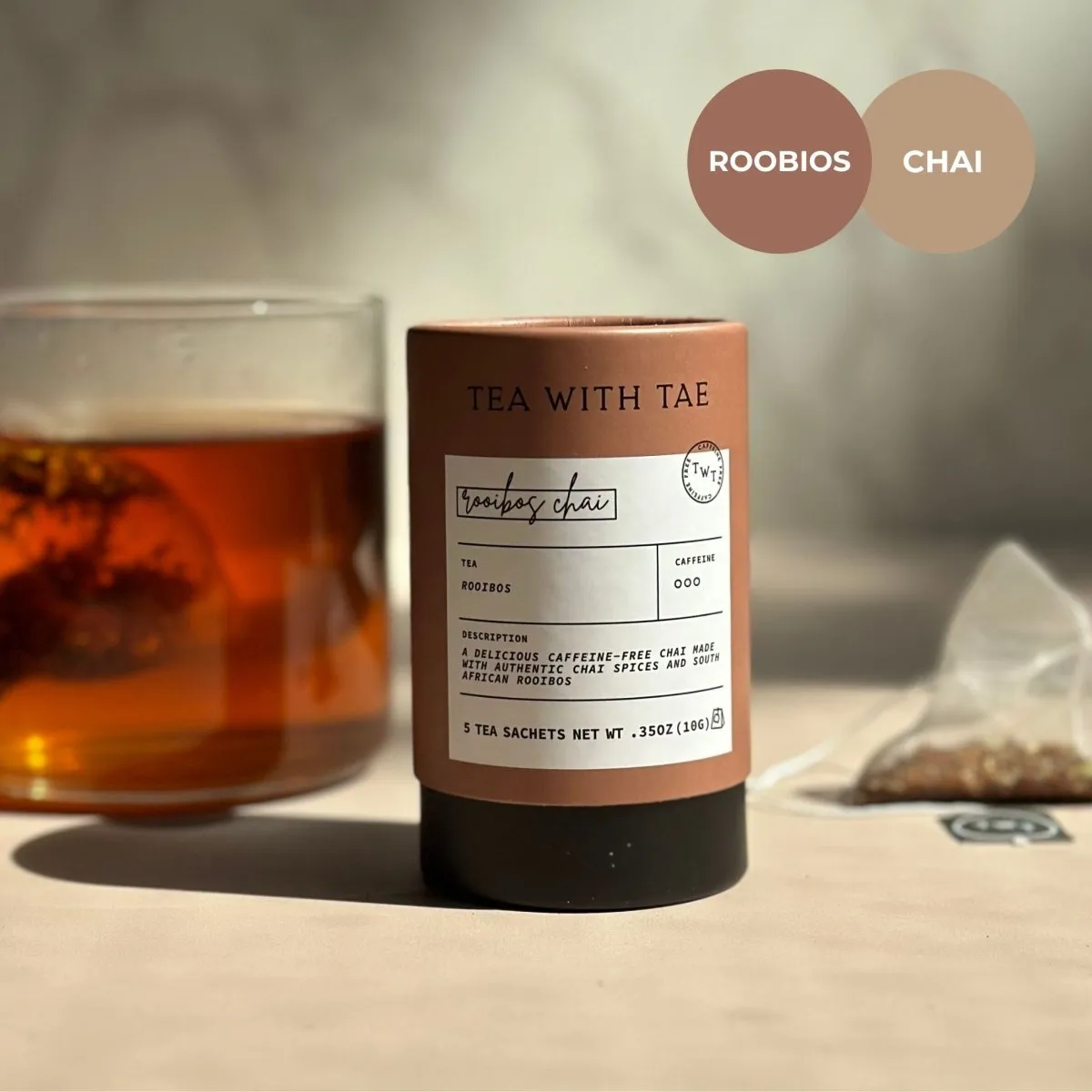 Tea with Tae Rooibos Chai te 5 breve krydret