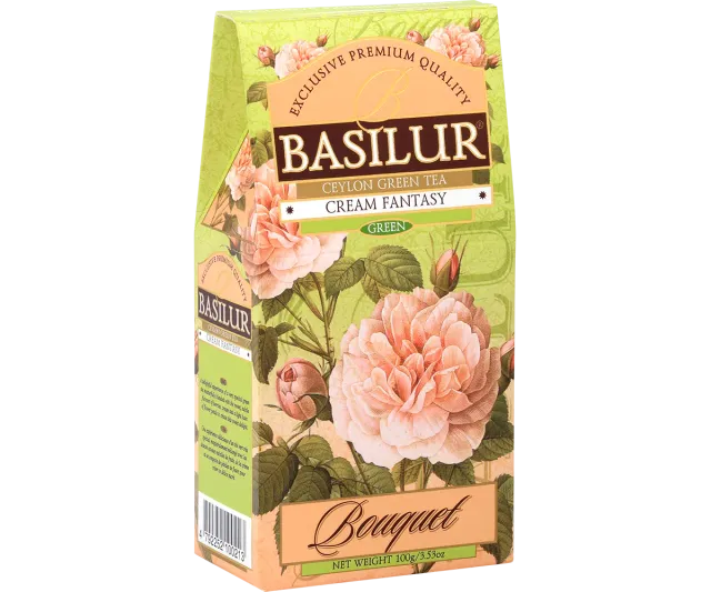 Basilur Cream Fantasy grøn te 100g bær fløde