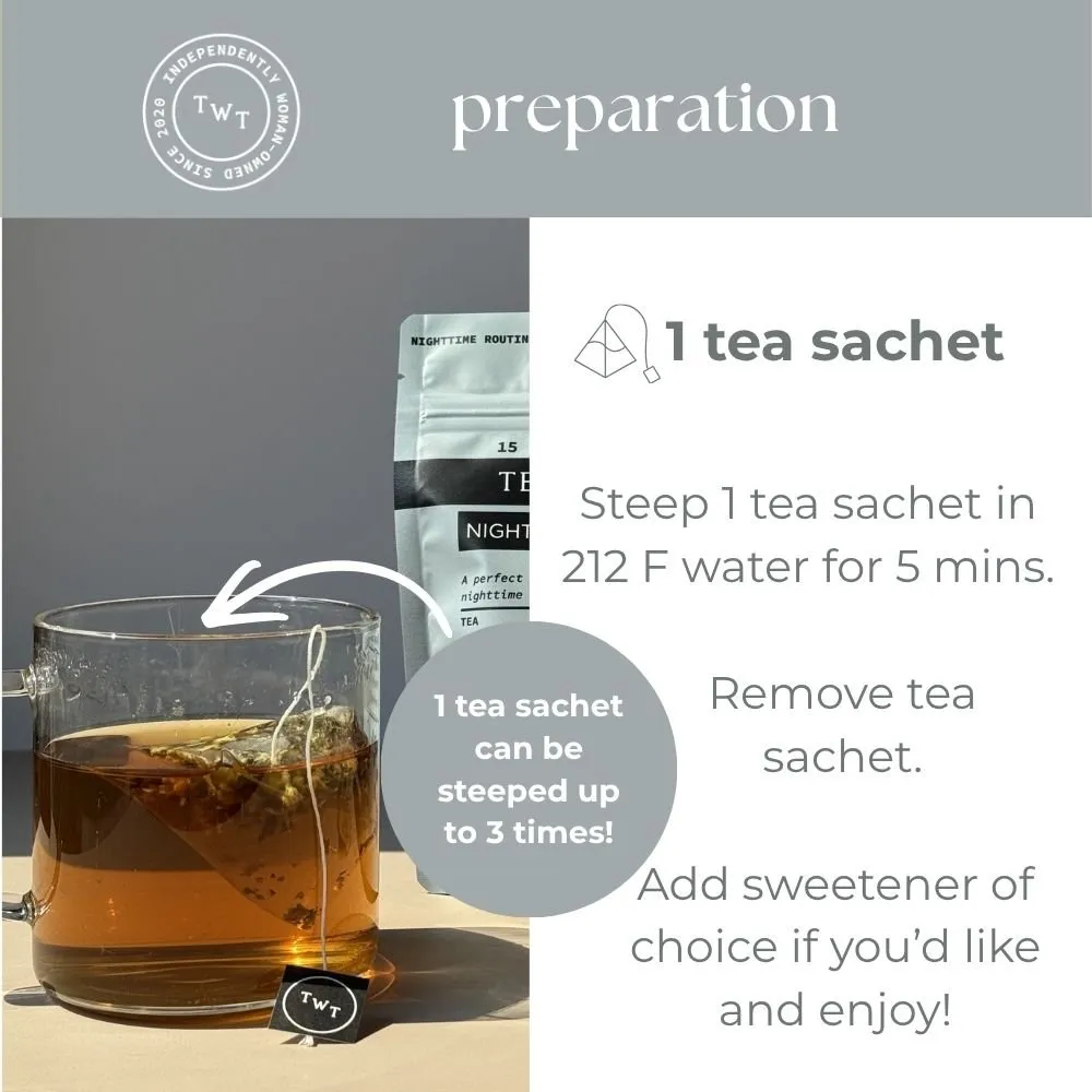 Tea with Tae Nighttime Routine tebreve 30 stk koffeinfri