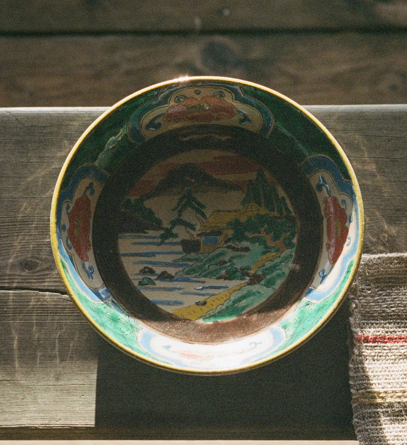 Tyst Te Kutani Deep Plate tallerken dyb vintage