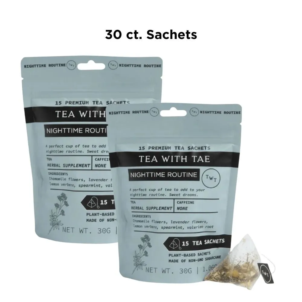 Tea with Tae Nighttime Routine tebreve 30 stk koffeinfri
