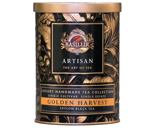 Basilur Golden Harvest sort te håndrullet floral