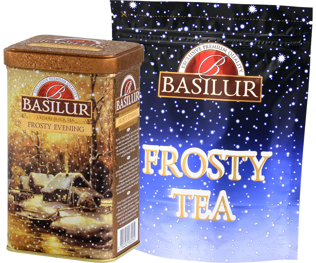 Basilur Frosty Evening sort te 85g vinter