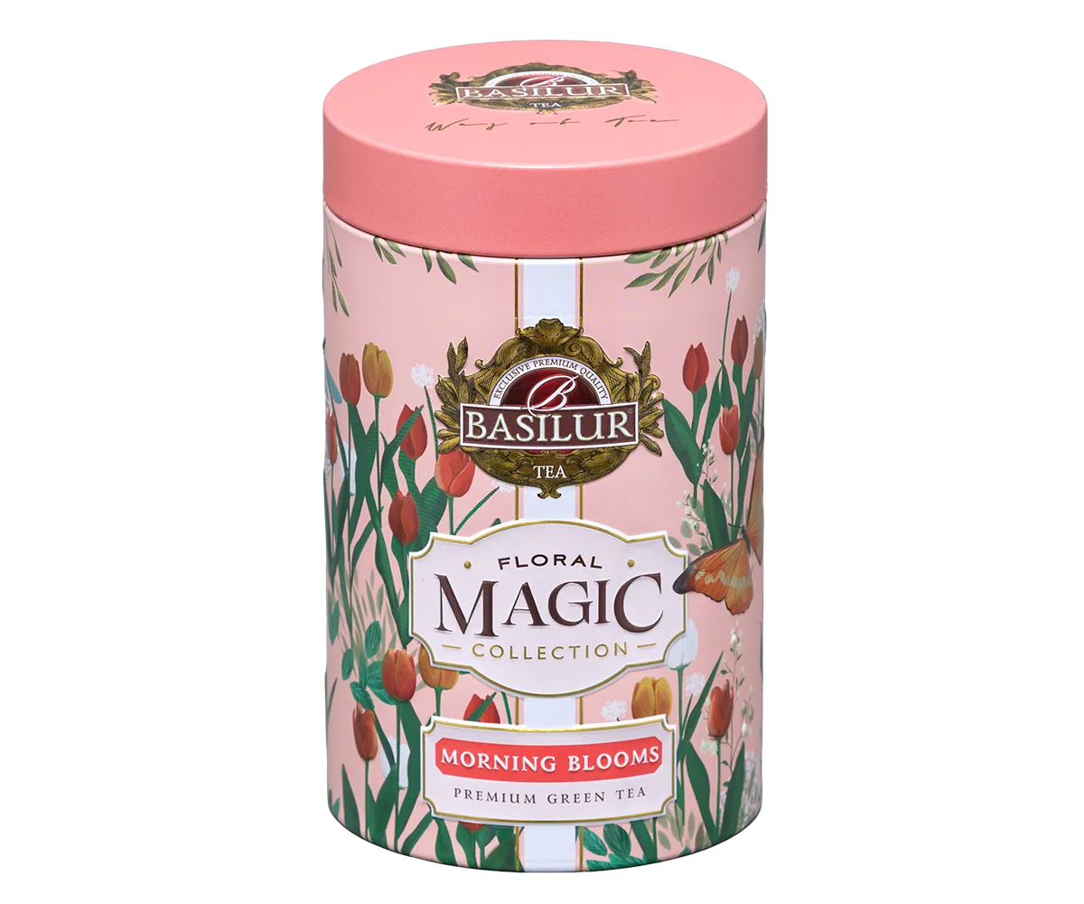 Basilur Floral Magic Morning Blooms grøn te 75g blomst