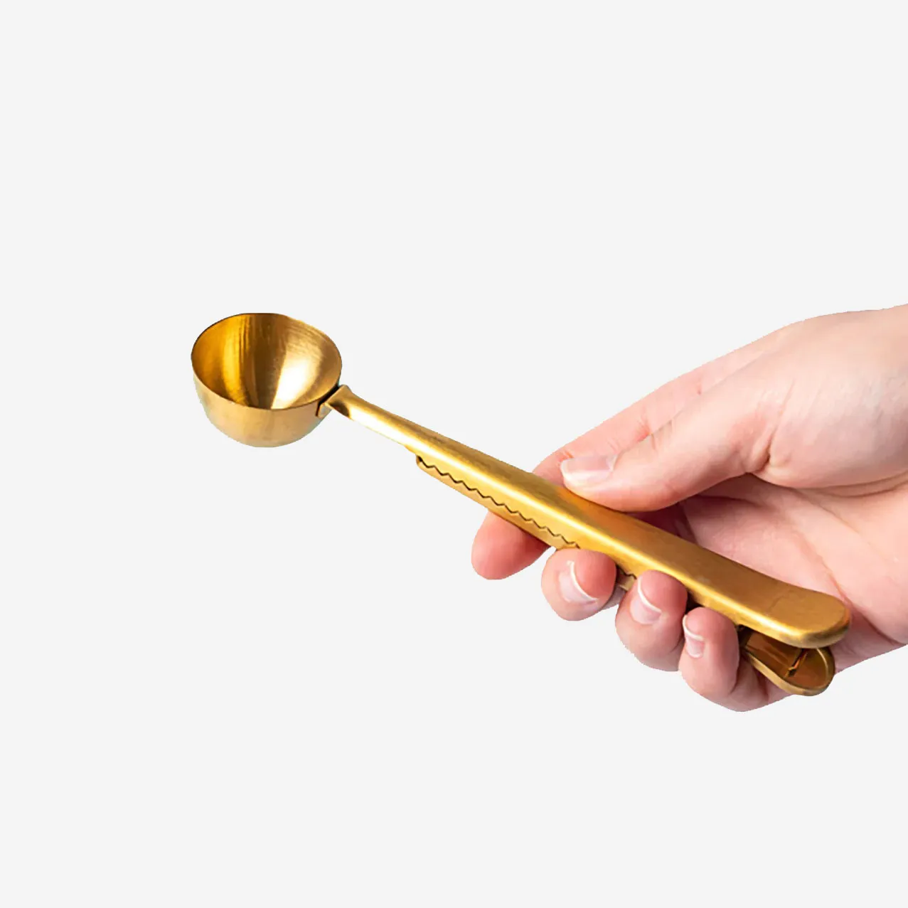 By SIPS Gold Clipspoon te-måleske guld