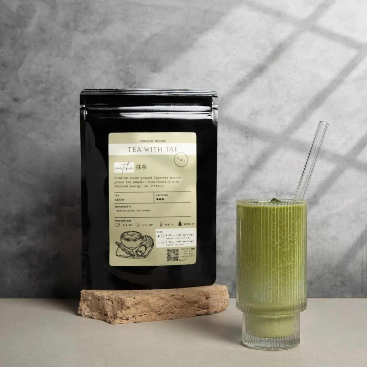 Tea with Tae Japanese Matcha matchapulver 113 g stenmalet