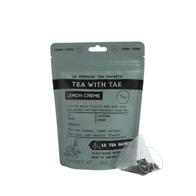 Tea with Tae Lemon Crème sort te 30 breve citron
