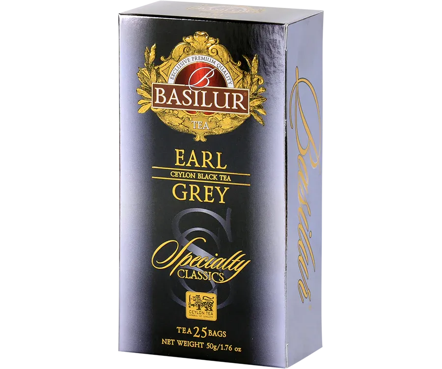 Basilur Specialty Classics Earl Grey sort te 25 breve bergamotte