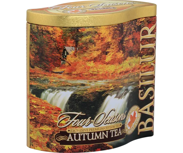 Basilur Autumn Tea sort te 100g dåse ahorn