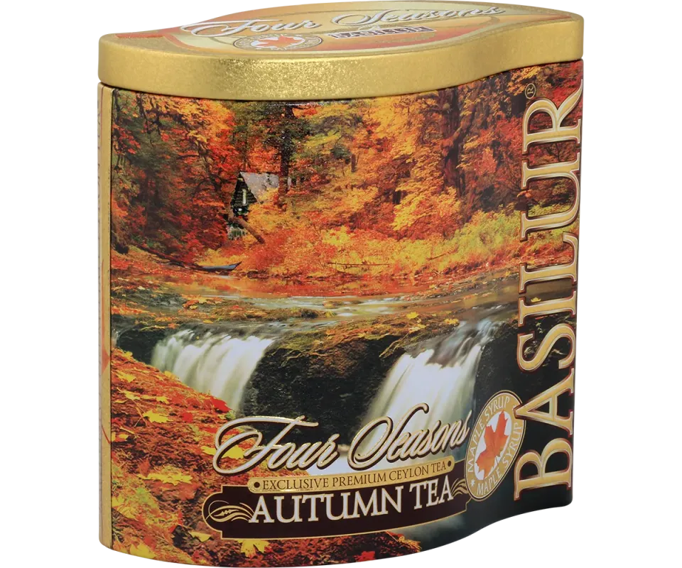 Basilur Autumn Tea sort te 100g dåse ahorn