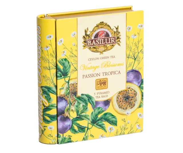 Basilur Vintage Blossoms Passion Tropical grøn te 5 breve