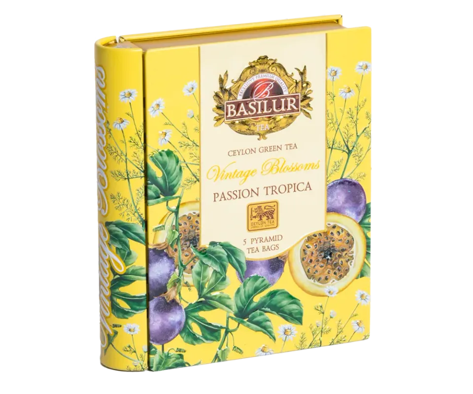 Basilur Vintage Blossoms Passion Tropical grøn te 5 breve