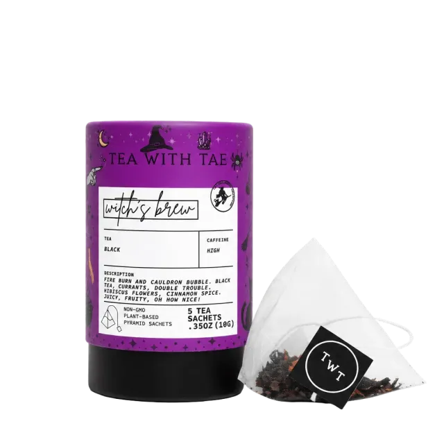 Tea with Tae Witch's Brew sort te 5 breve solbær kanel