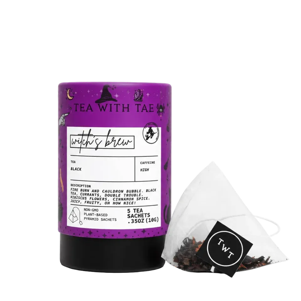 Tea with Tae Witch's Brew sort te 5 breve solbær kanel