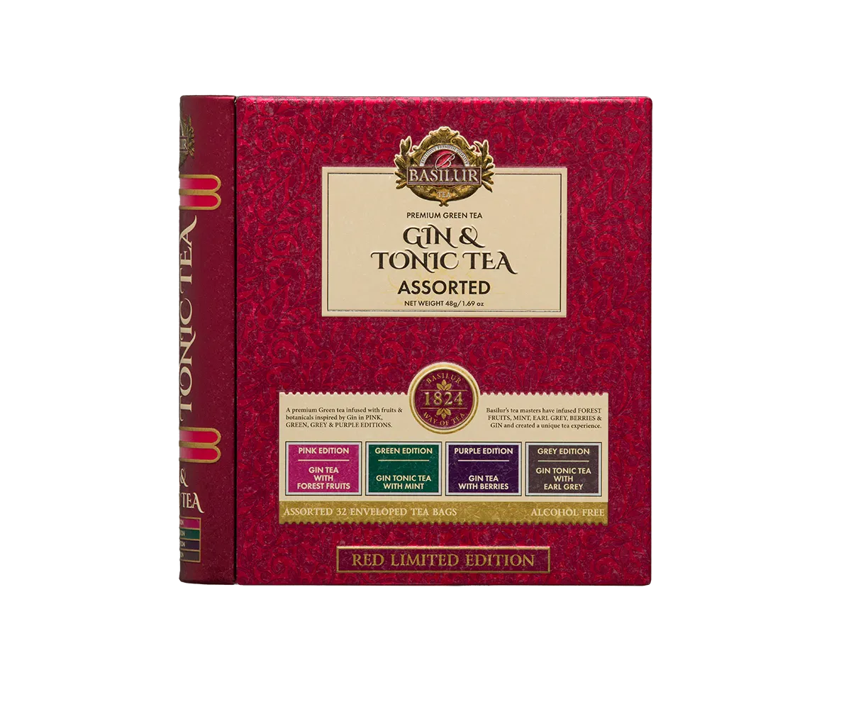 Basilur Gin & Tonic Tea Red te 32 breve alkoholfri