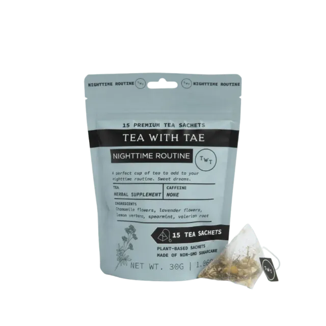 Tea with Tae Nighttime Routine tebreve 30 stk koffeinfri