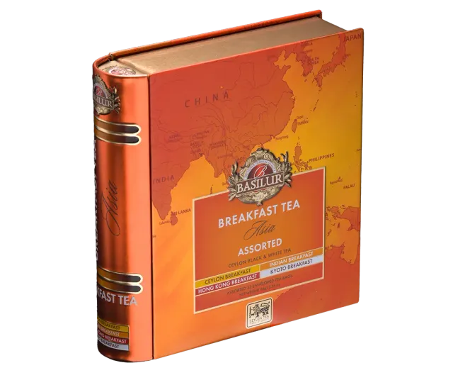 Basilur Breakfast Tea Book sort te 32 breve 4 smage kraftig