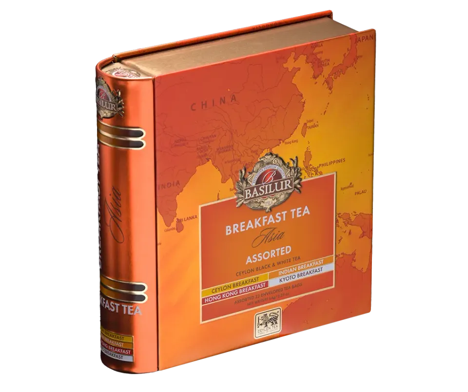 Basilur Breakfast Tea Book sort te 32 breve 4 smage kraftig
