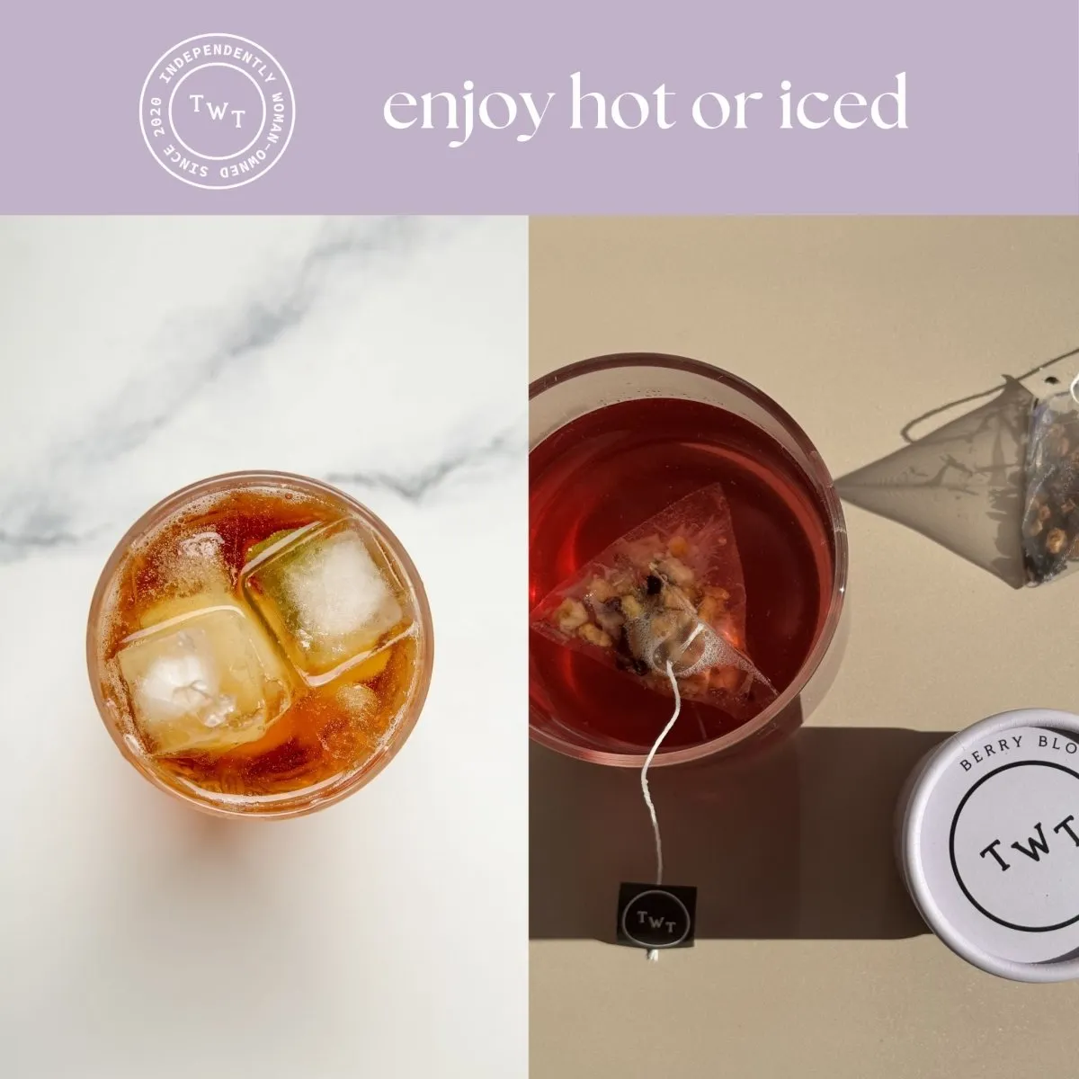 Tea with Tae Berry Blossom Mini Tea Tube te 5 breve bær