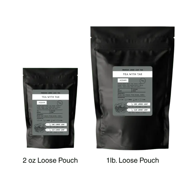 Tea with Tae Assam løs te 2 oz kraftig malt
