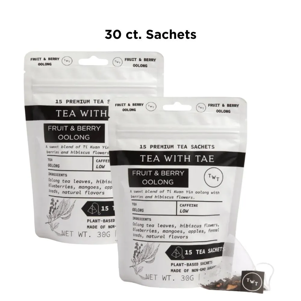 Tea with Tae Fruit & Berry oolong te 30 breve frugt