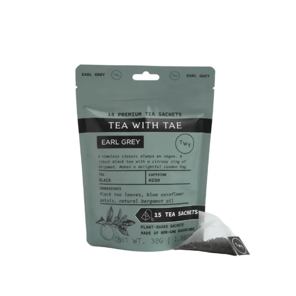 Tea with Tae Earl Grey sort te 15 breve citrus