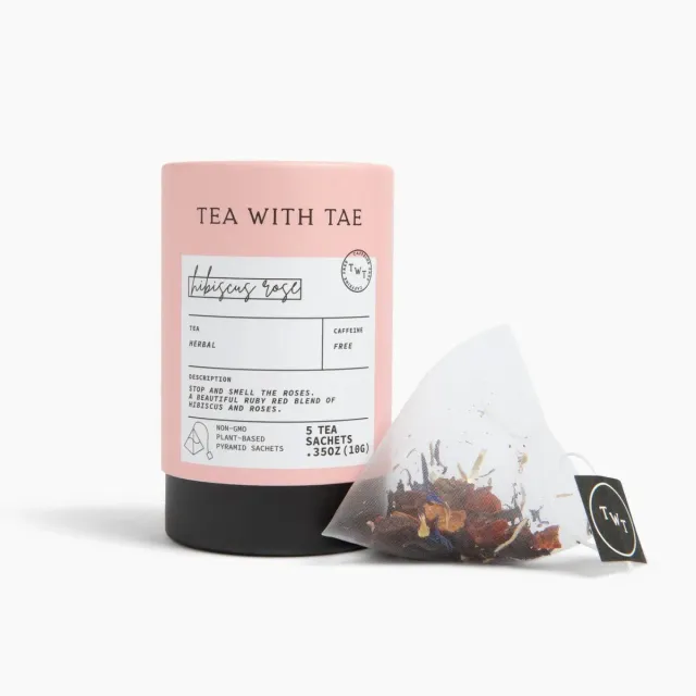 Tea with Tae Hibiscus Rose urtete 5 breve floral