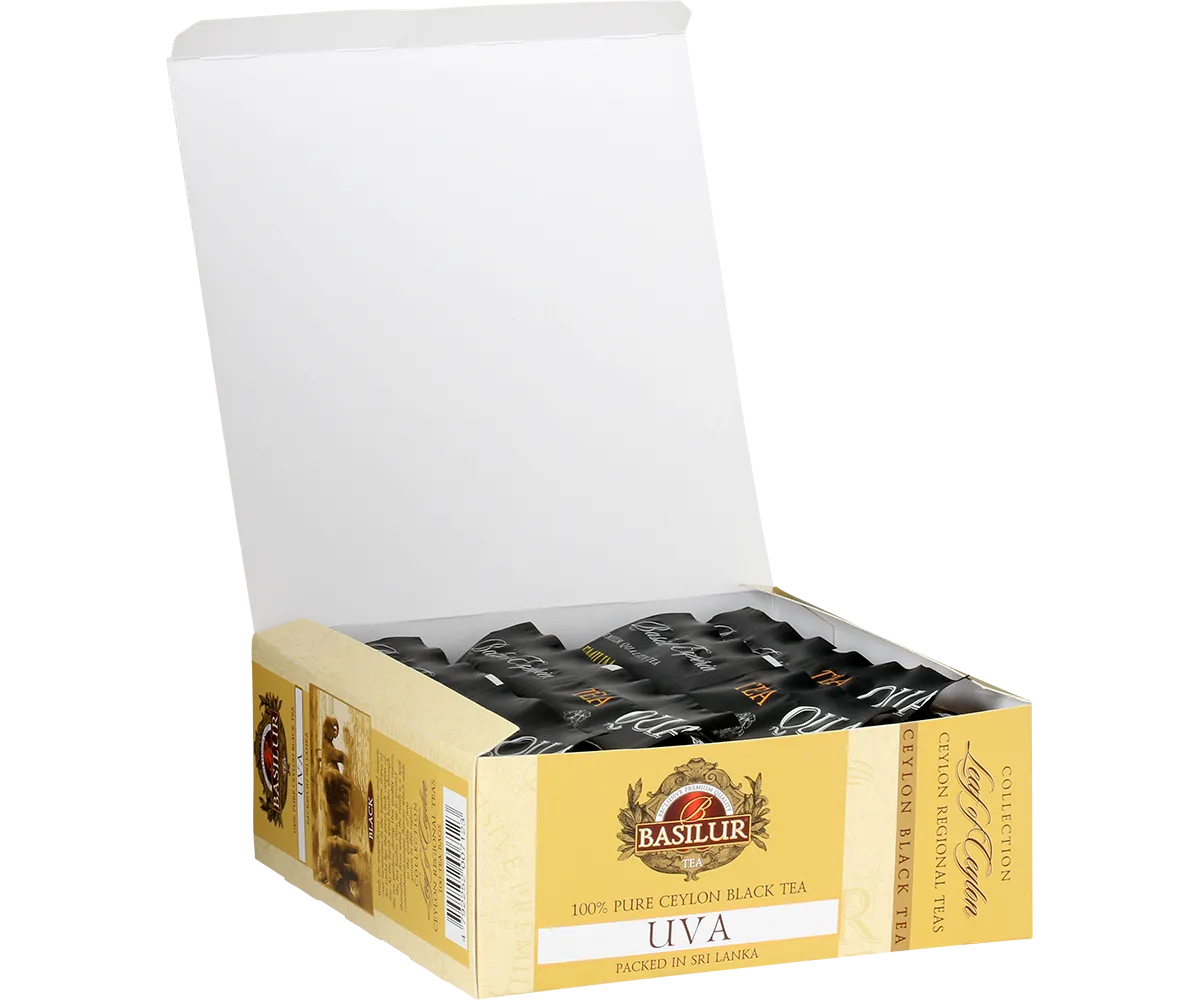Basilur Leaf of Ceylon Uva sort te 100 breve mild