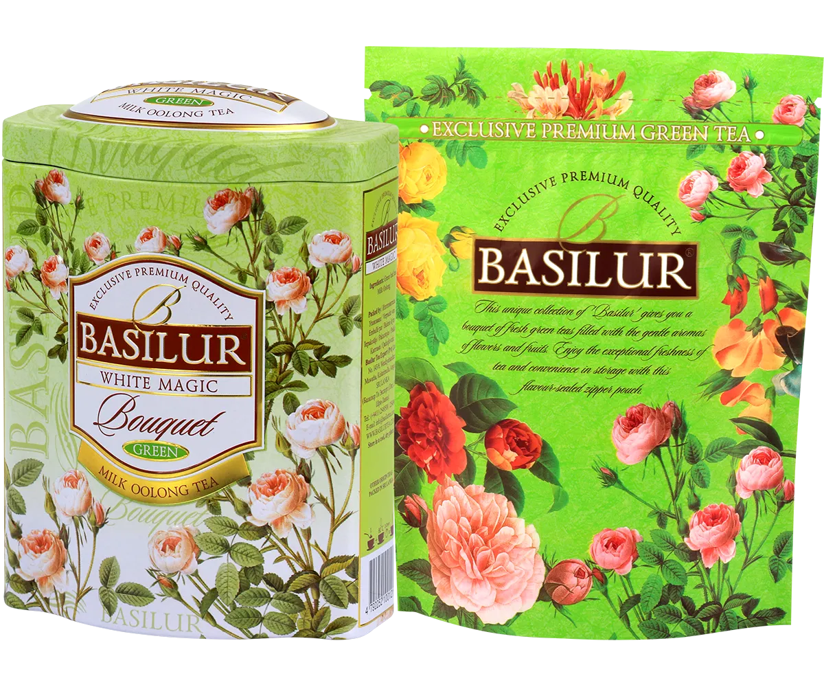 Basilur Bouquet White Magic oolong te 100g mælke