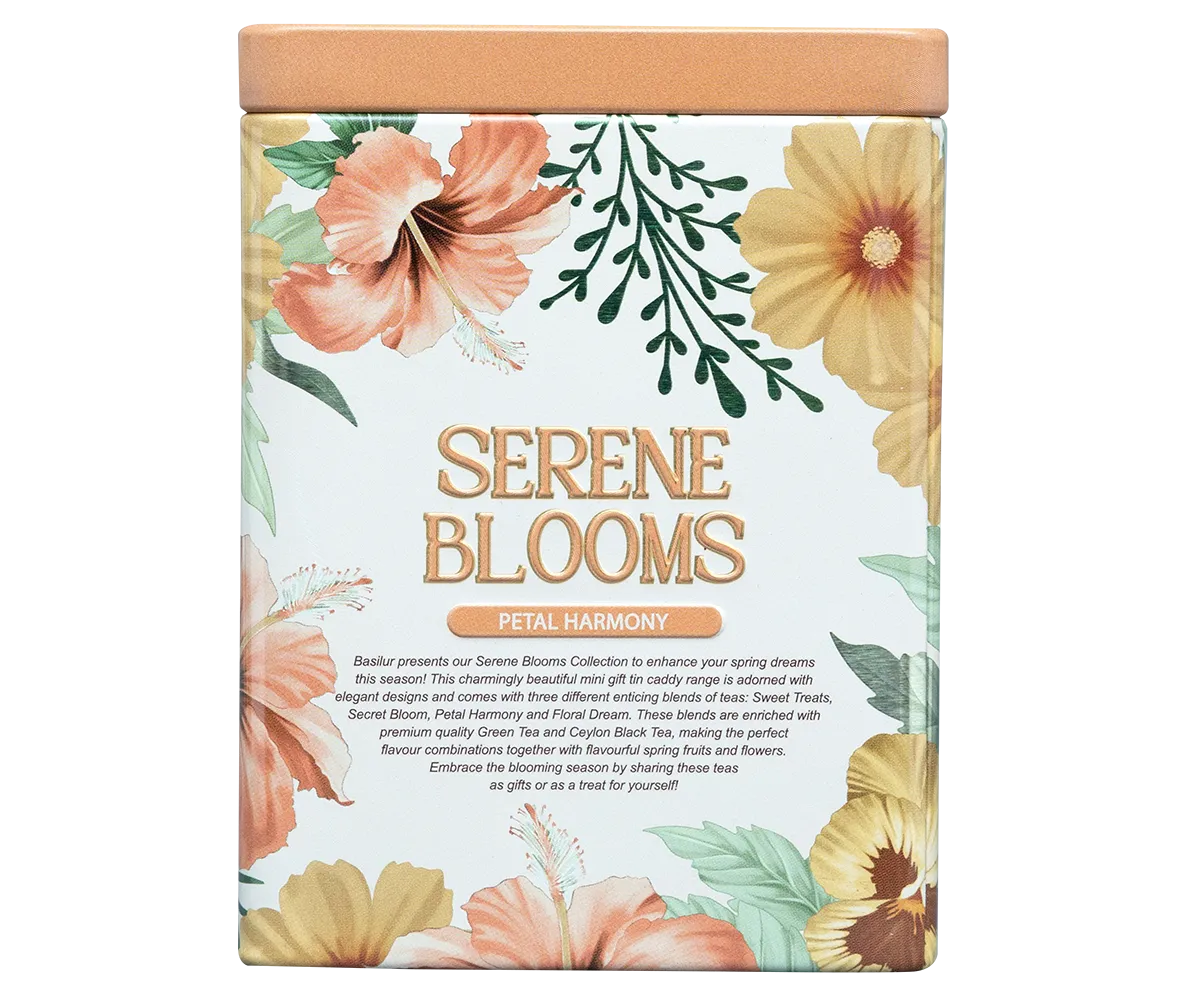 Basilur Serene Blooms Petal Harmony te 75g dåse blomst