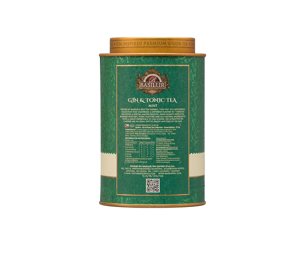 Basilur Gin Tea Green Edition grøn te 75g
