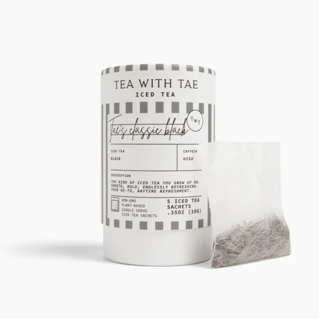 Tea with Tae Classic Black iste 5 breve klassisk