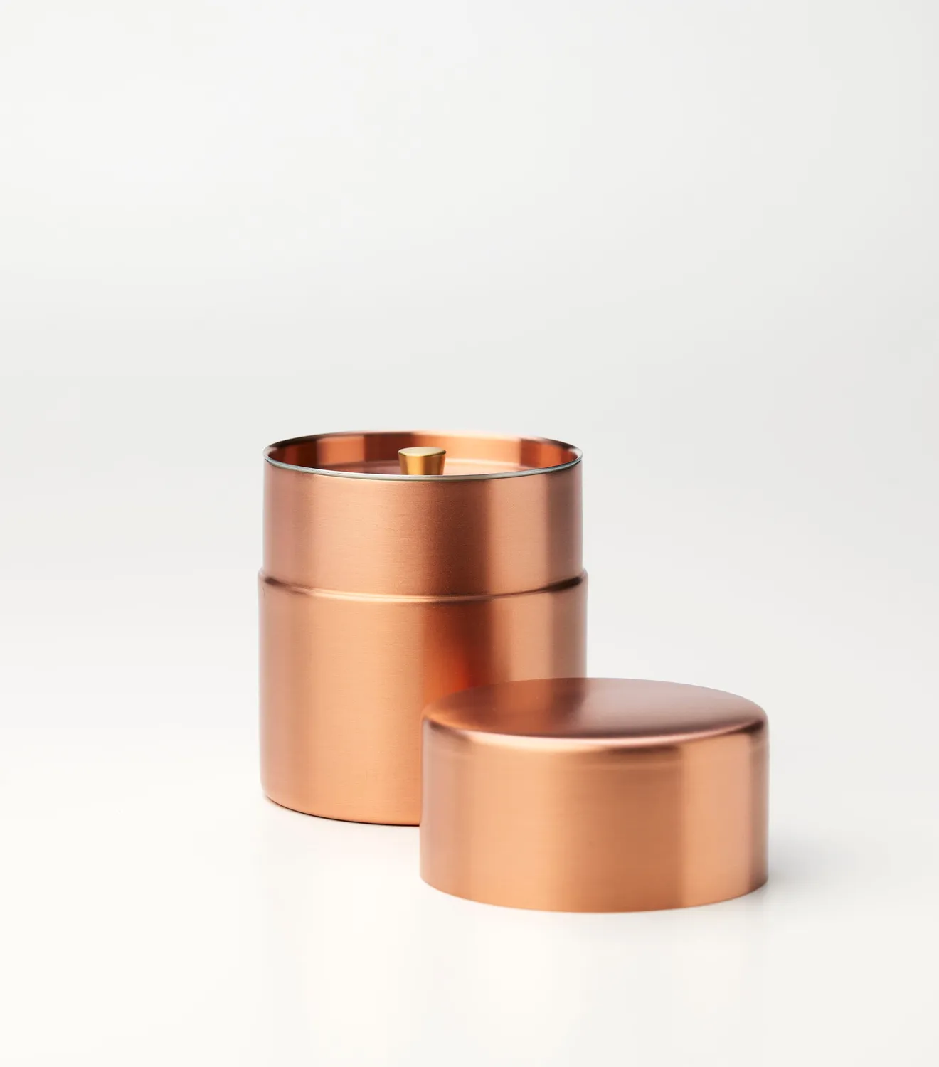 Tyst Te Copper tedåse medium kobber tind