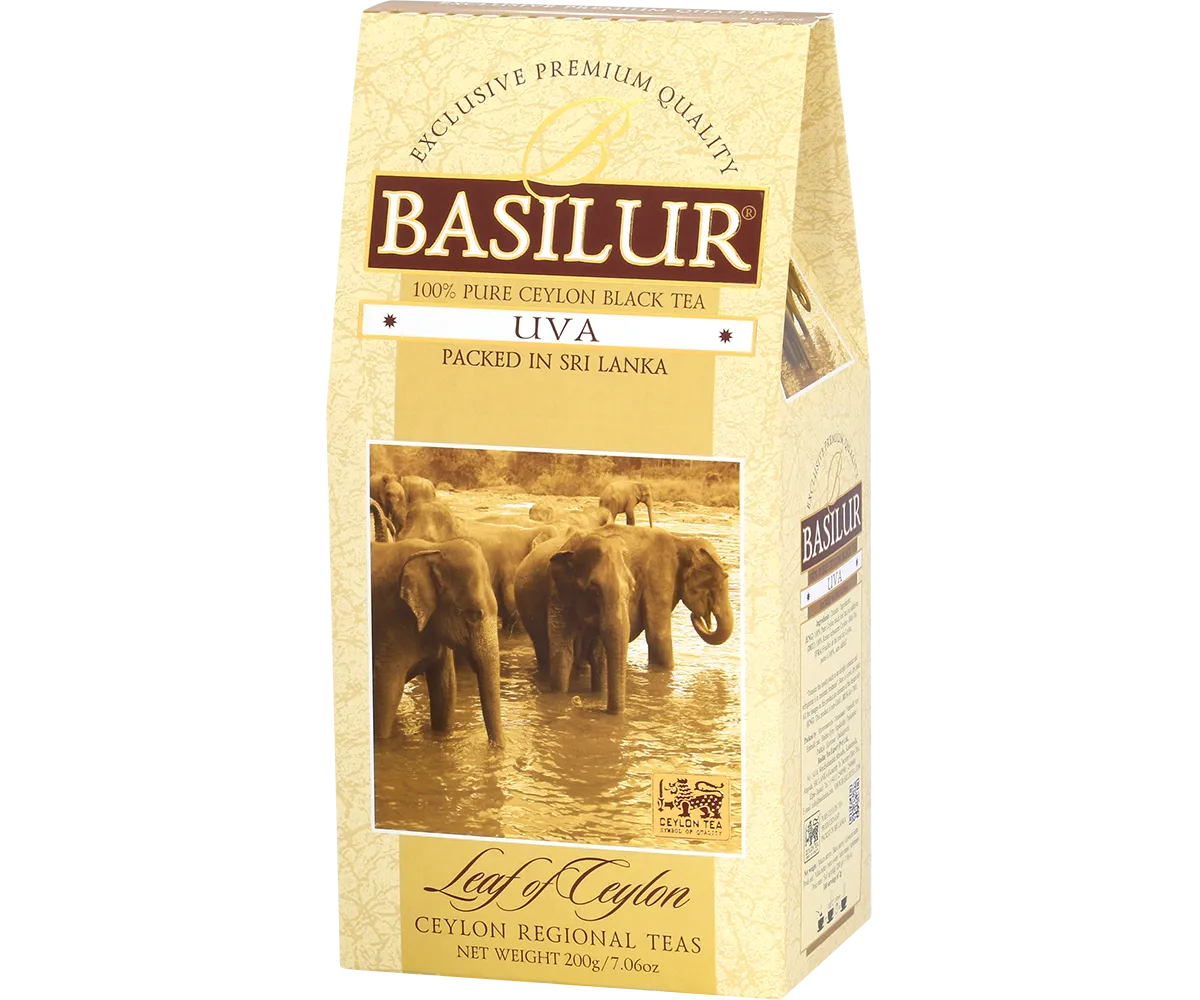 Basilur Leaf of Ceylon Uva sort te 100g refill
