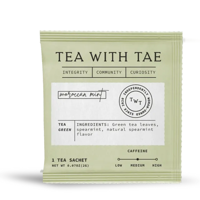 Tea with Tae Moroccan Mint grøn te 50 breve mynte