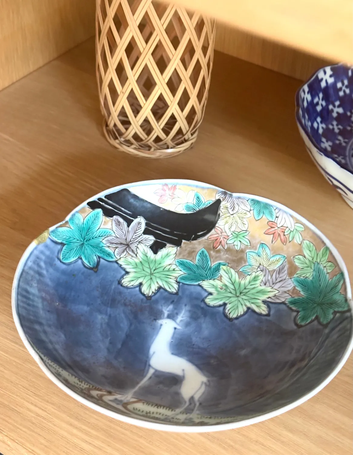 Tyst Te Imari vintage tallerken hjort 15,5 cm