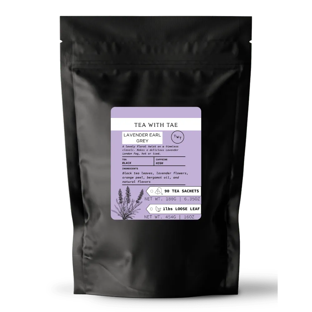Tea with Tae Lavender Earl Grey tebreve 30 stk sort te