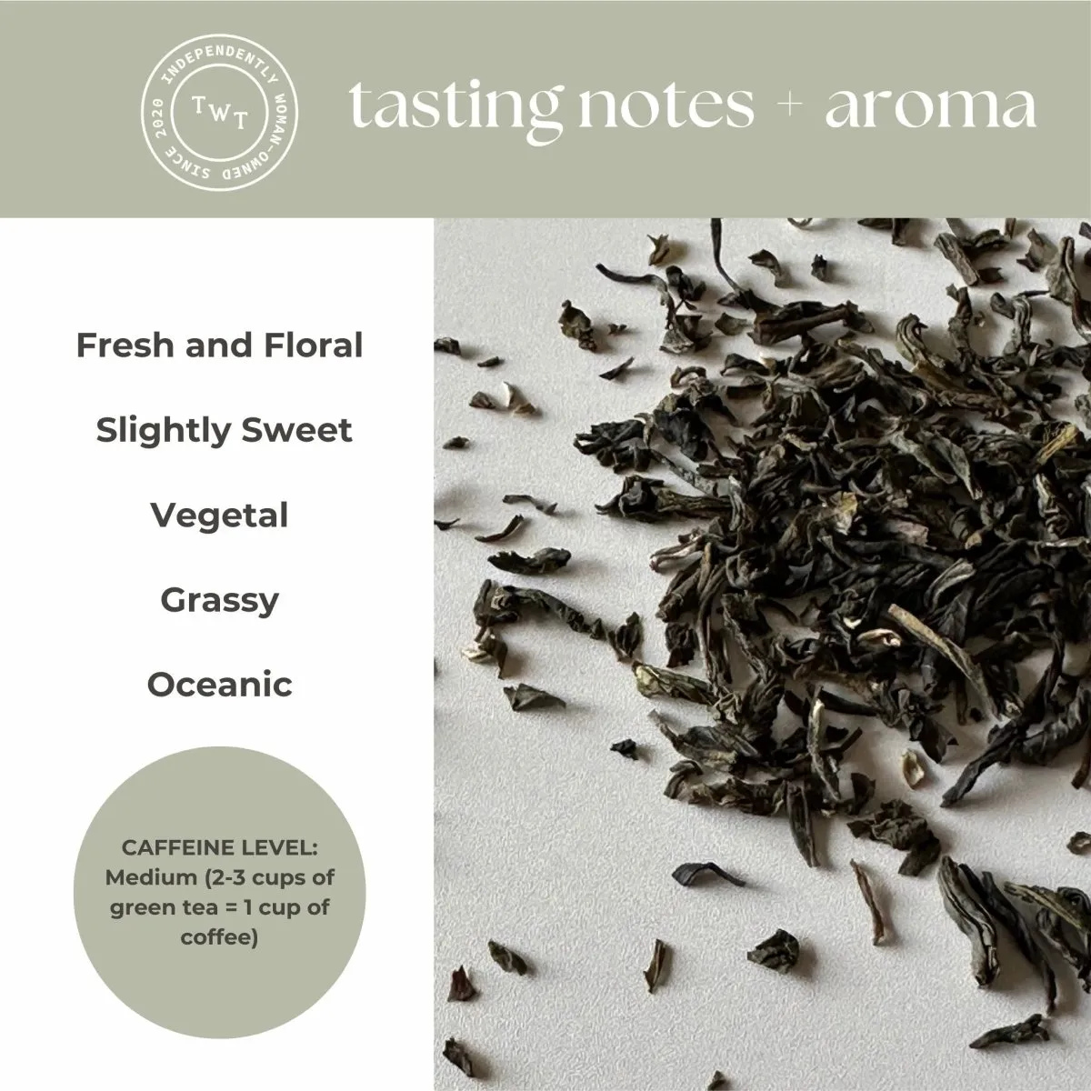 Tea with Tae Jasmine Green minirør 5 tebreve grøn jasmin
