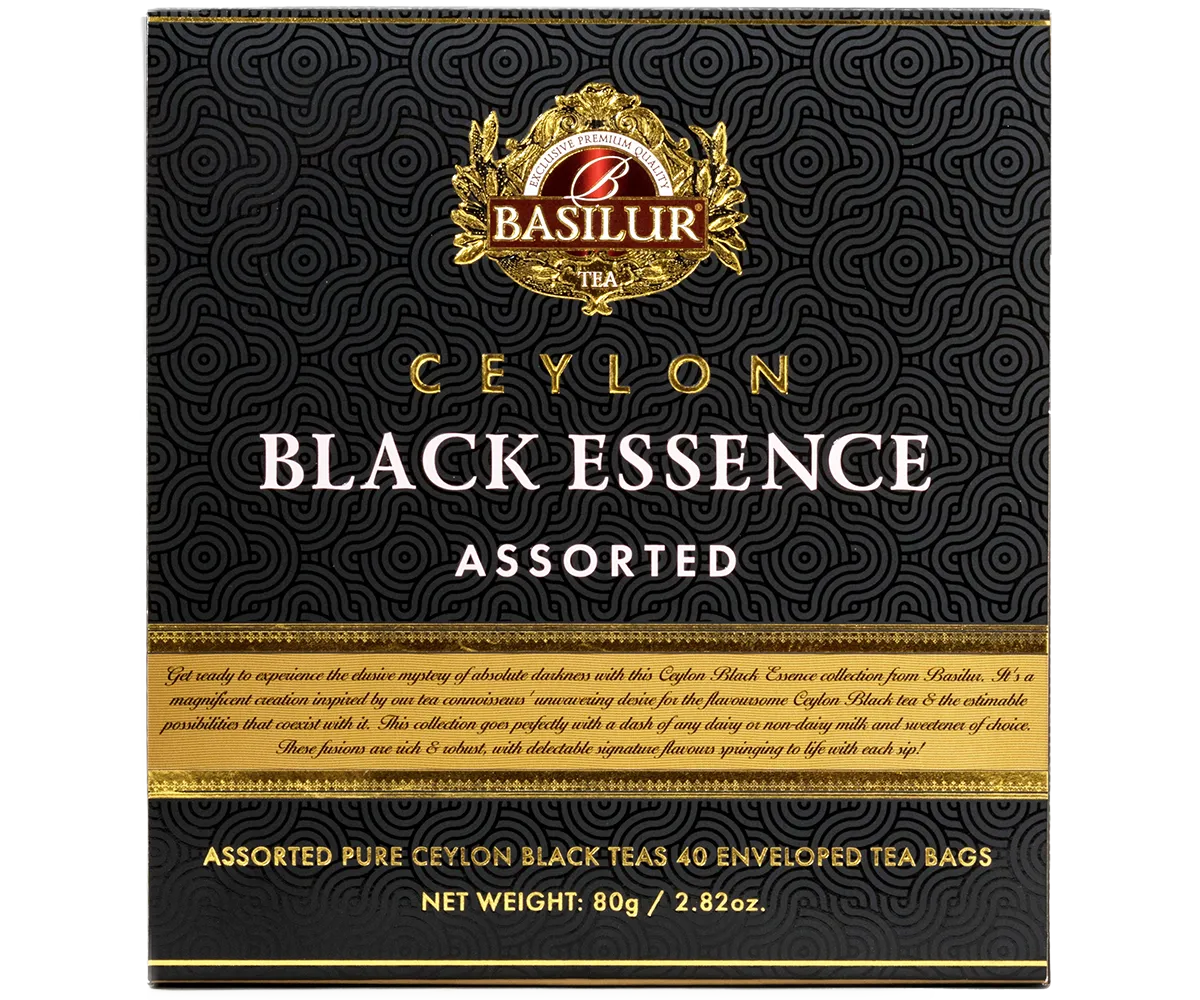 Basilur Black Essence Assorted sort te 40 breve 4 smage