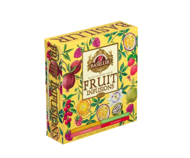 Basilur Fruit Infusions Vol III frugtte 40 breve koffeinfri