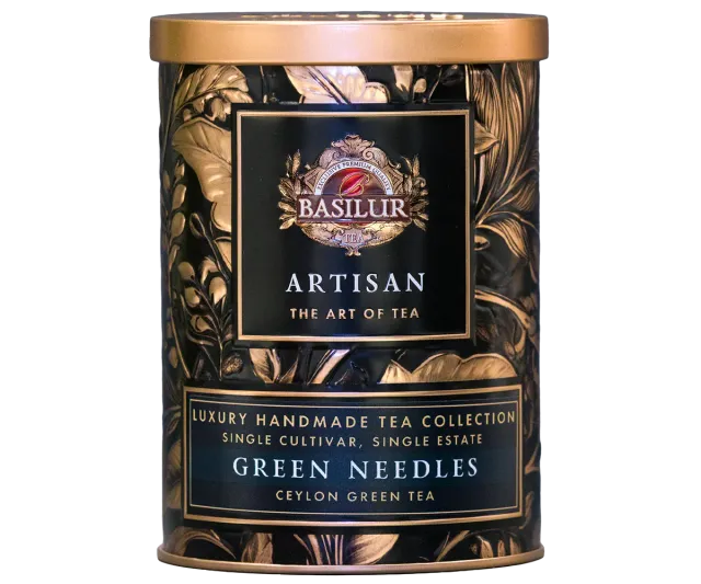 Basilur Green Needles grøn te løs te blomstret