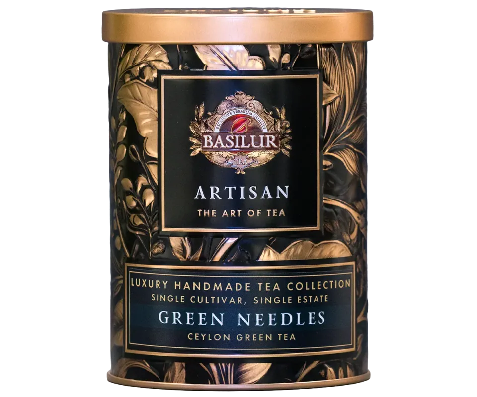 Basilur Green Needles grøn te løs te blomstret