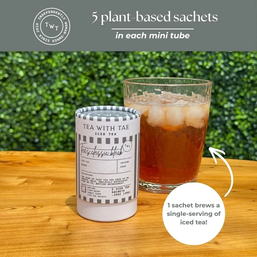 Tea with Tae Tae's Classic Black mini tube iste 5 breve