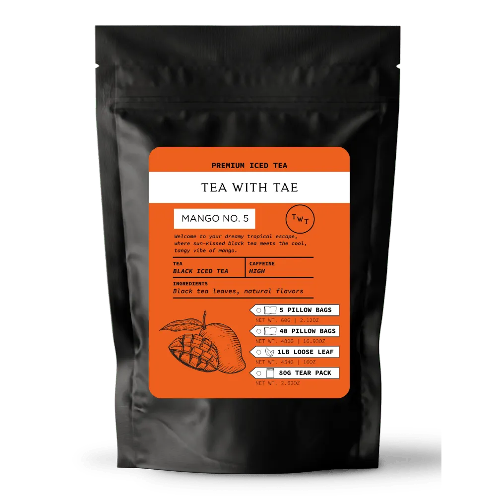 Tea with Tae Classic Black iste løs te 85g kraftig