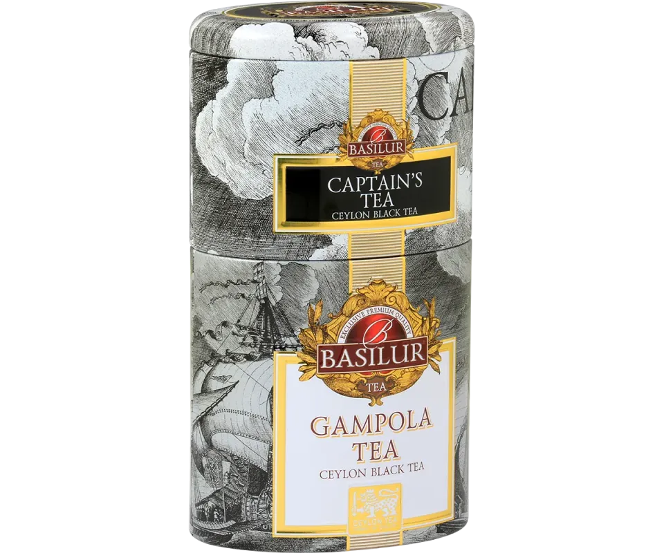 Basilur Two Layer Caddy Captain’s Gampola løs te bergamotte