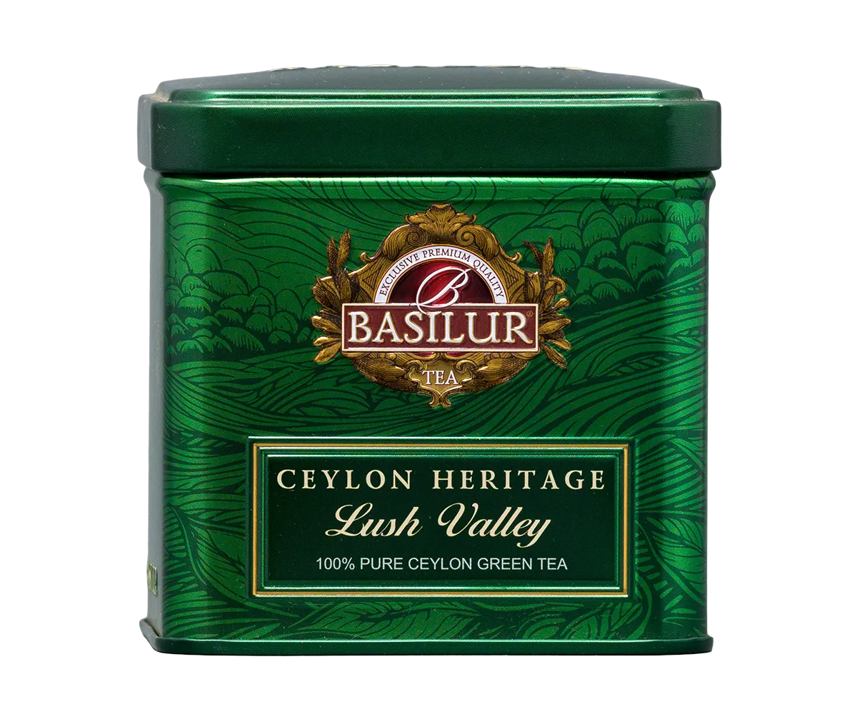 Basilur Ceylon Heritage Lush Valley te 50g løs grøn